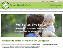 Tablet Screenshot of betterhealthclinic.ca